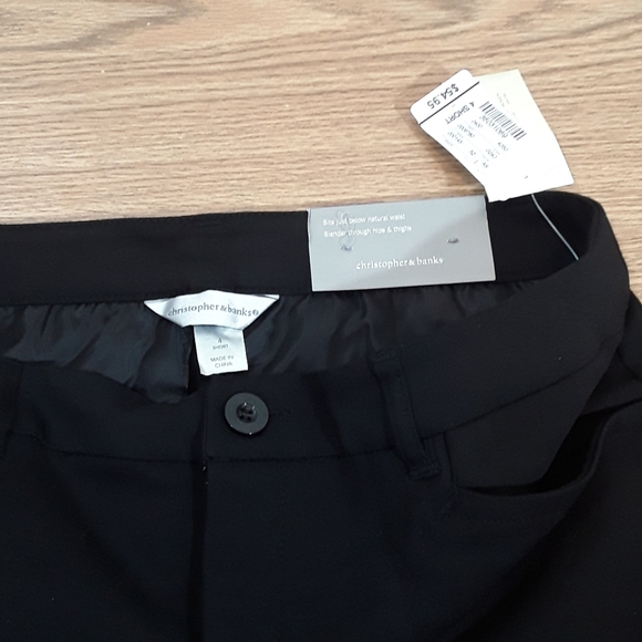 NWT straightleg uptown size 4 SHORT  black trouser pants - Picture 4 of 6